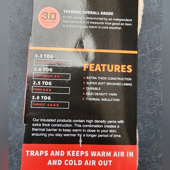 MUK LUKS Heat Retainers Socks - Picture 3 of 3